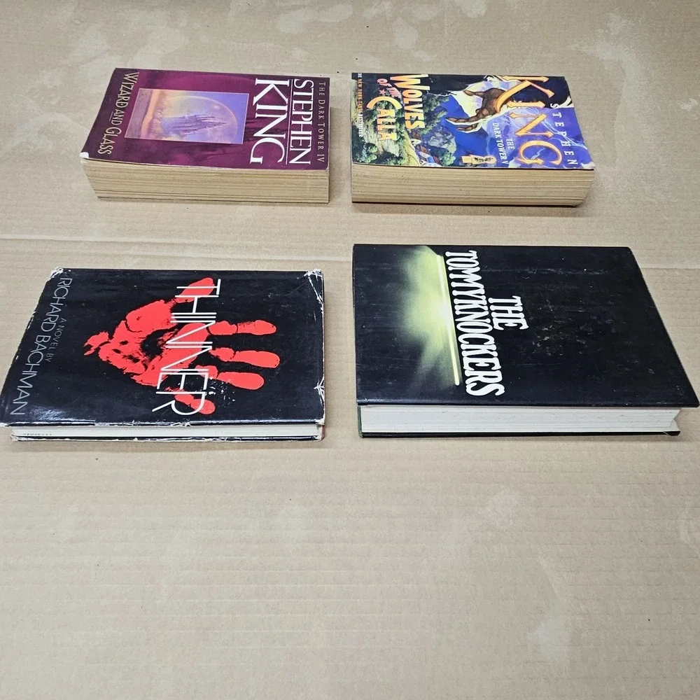 Lot of 4 Stephen King & Richard Bachman Books: Dark Tower, Thinner
